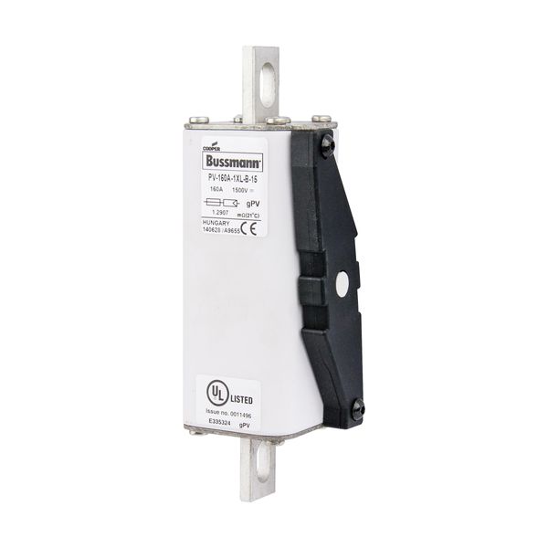 Fuse-link, high speed, 160 A, DC 1500 V, 1XL, 51 x 189 mm, gPV, IEC, UL, with indicator, bolted image 4