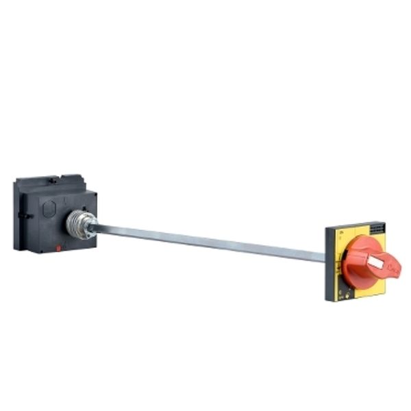 Extended rotary handle, TeSys GV5-GV7, red, padlockable, IP55 image 3