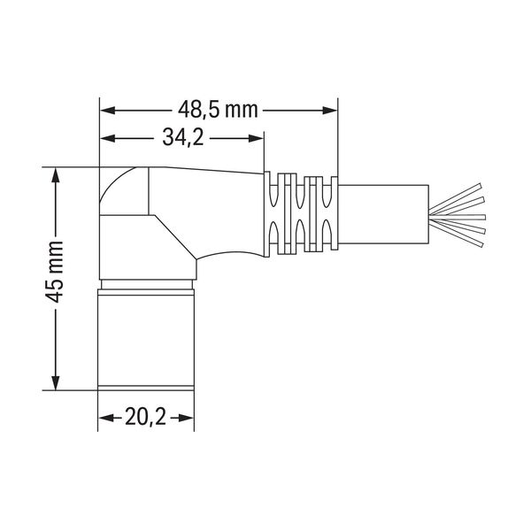 Connecting cable 14-pole Length: 5 m black image 5