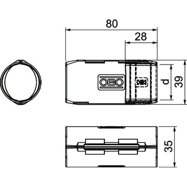 3000 MMS M32 LGR Quick pipe connecting sleeve  M32 image 2