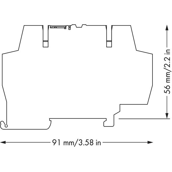 Relay module Nominal input voltage: 110 VDC 1 changeover contact gray image 6