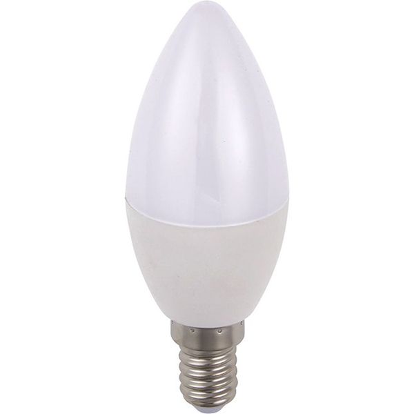 LED E14 Candle C35x105 230V 470Lm 5W 827 150° AC Opal Dim image 1