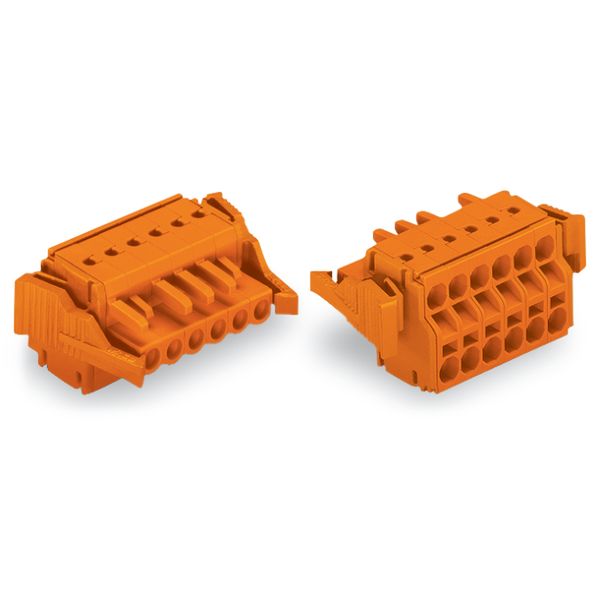 2-conductor female connector Push-in CAGE CLAMP® 2.5 mm² orange image 5