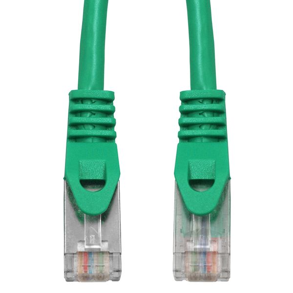 Patchcord RJ45 shielded, Cat.6, PVC, green, 1.0m image 2