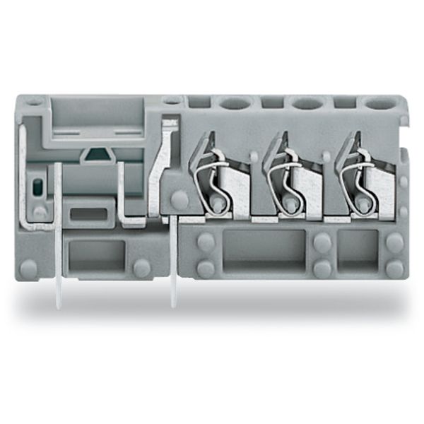 Stackable 3-conductor PCB terminal block with fuse mounting 2.5 mm² gr image 2