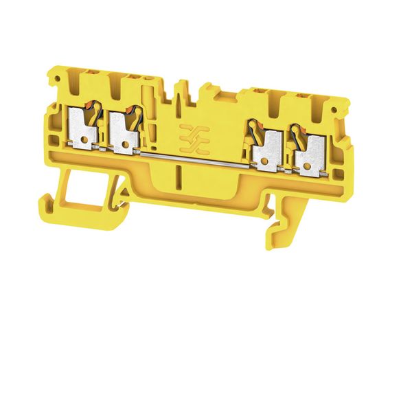 Feed-through terminal block, PUSH IN, 1.5 mm², 500 V, 17.5 A, Number o image 1