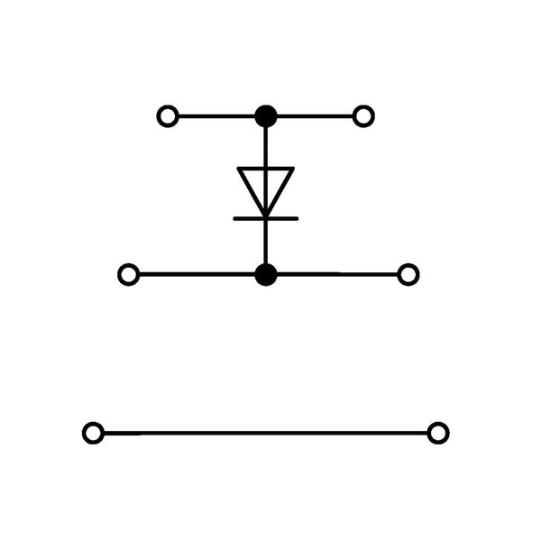 Component terminal block triple-deck with diode 1N4007 gray image 2