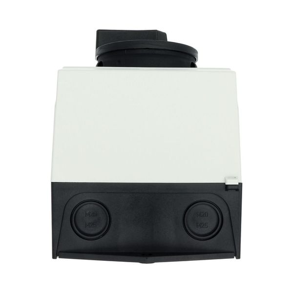 On-Off switch, P3, 63 A, surface mounting, 3 pole, STOP function, With image 28