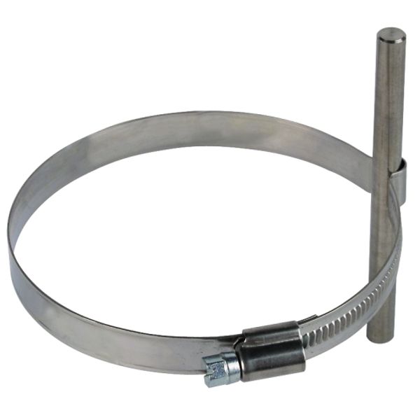Conductor holder f. Rd 8mm StSt f. downpipes D 100-120mm image 1