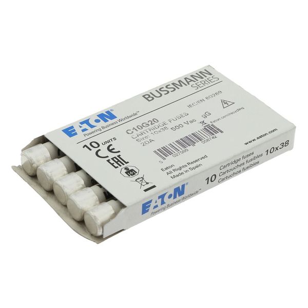 Fuse-link, LV, 20 A, AC 500 V, 10 x 38 mm, gL/gG, IEC image 14