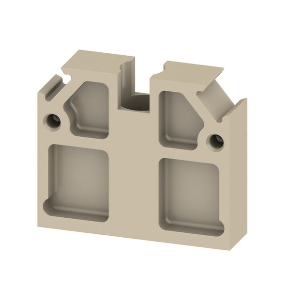 Partition plate (terminal), Mounting block, 27 mm x 23 mm, beige image 1