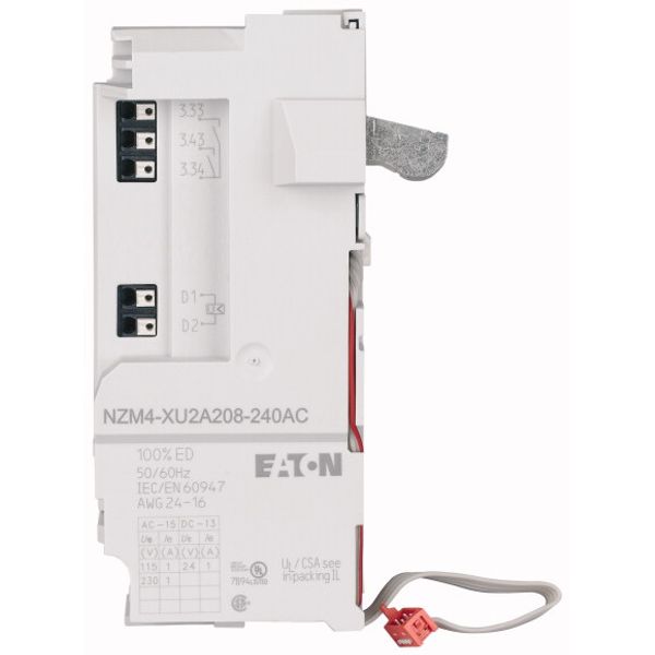 Shunt release for NZM4, configurable relays, 2NO, 208-240AC, Push-in terminals image 4