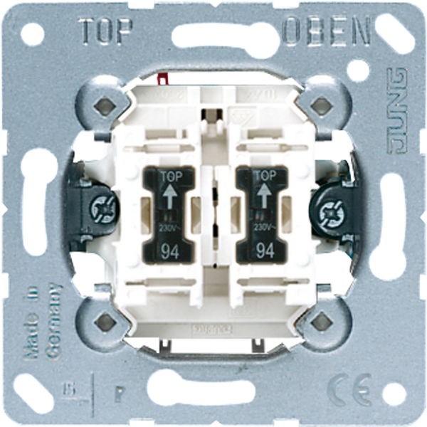 2-gang switch insert 1-pole, 1-way 505U5 image 1