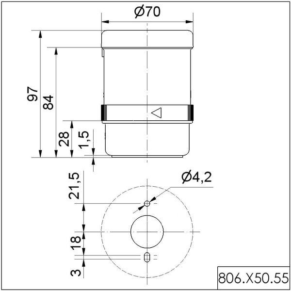 Monit. LED Beacon BWM 24VDC YE image 3