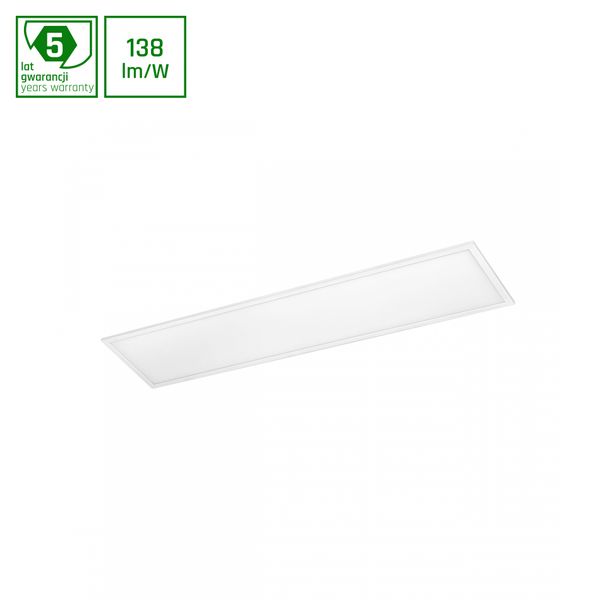 ALGINE PANEL BACKLIGHT WITH PHILIPS DRIVER 40W CW 230V 12DG IP20 300x1200x26 WHITE 5 YEARS WARRANTY image 1