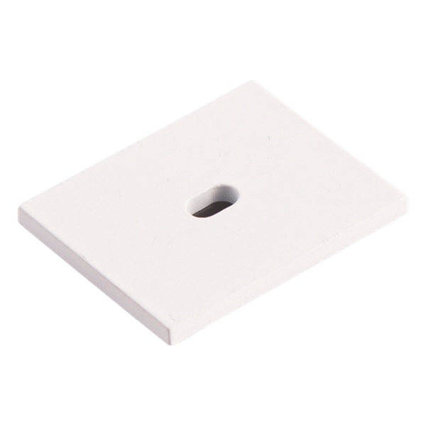 End Cap with hole for Recessed Profile 21x26mm IP65 White image 2