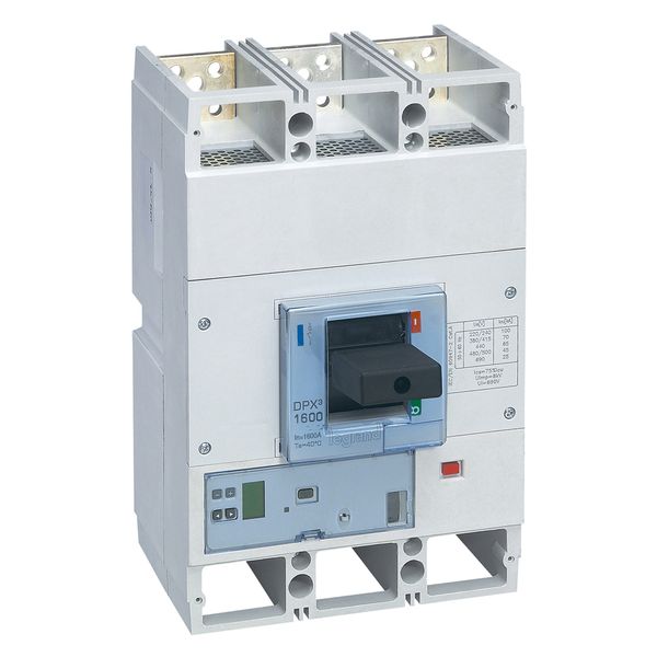 MCCB DPX³ 1600 - S2 electronic release - 3P - Icu 50 kA (400 V~) - In 1600 A image 1