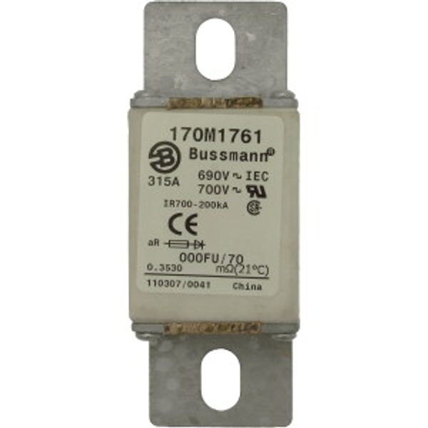 Fuse-link, high speed, 630 A, DC 750 V, size 230, 24 x 78 x 98 mm, aR, IEC, UL image 7