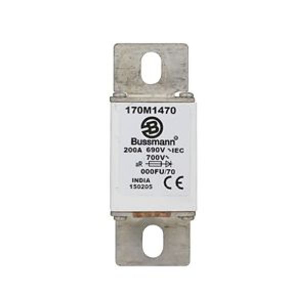 Fuse-link, high speed, 200 A, AC 690 V, size 000, 24 x 36 x 96 mm, aR, IEC image 5