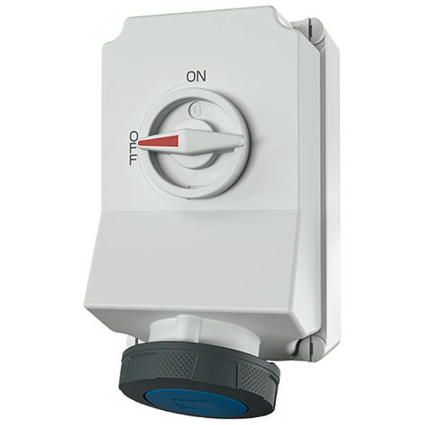 Mennekes Wall mounted recept., 63A4p9h230V, IP67 5109A image 1