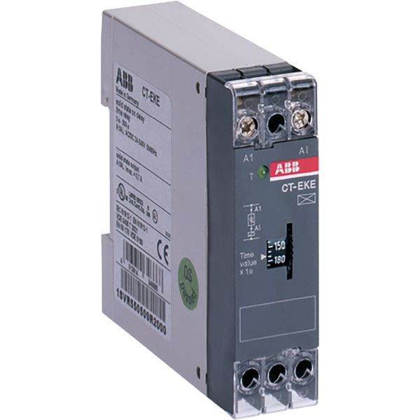 CT-EKE Time relay, ON-delay solid-state, 1n/o, 3-300s, 24-240VAC/DC image 2