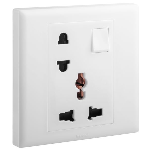 1GANG MULTISTANDARD + Euro / US SWITCHED SOCKET image 1