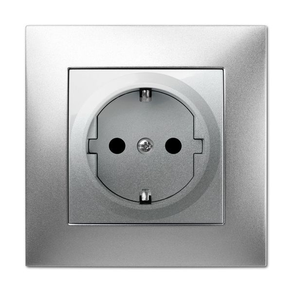 CARLA SCHUKO SOCKET 2P+Z WITH CHILD PROTECTION image 1