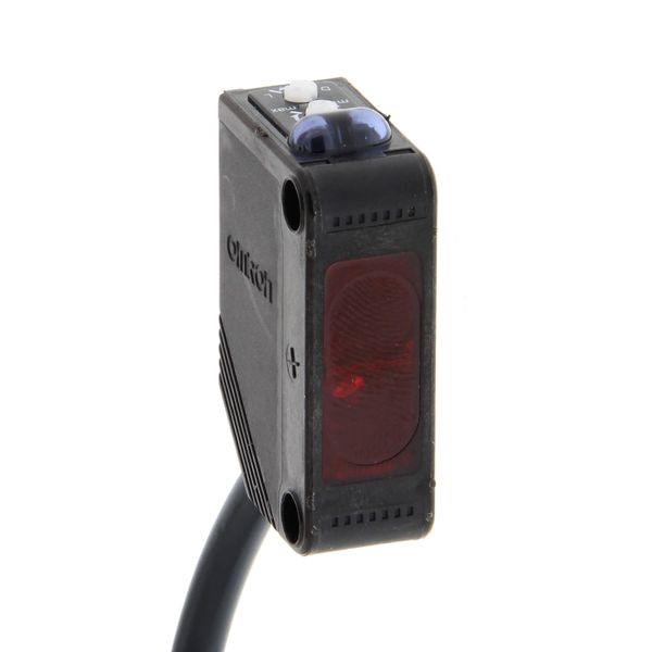 Photoelectric sensor, rectangular housing, red LED, diffuse, 100 mm, N image 3