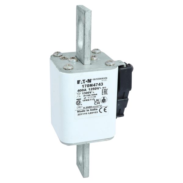 Fuse-link, high speed, 400 A, AC 1250 V, size 1, 53 x 69 x 160 mm, aR, IEC, UL, single indicator image 12