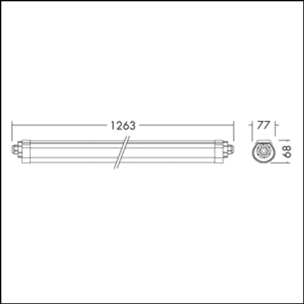 IP66 LED Moisture Proof luminaire LUCY 1200 LED IP66 4000 840 TW image 10