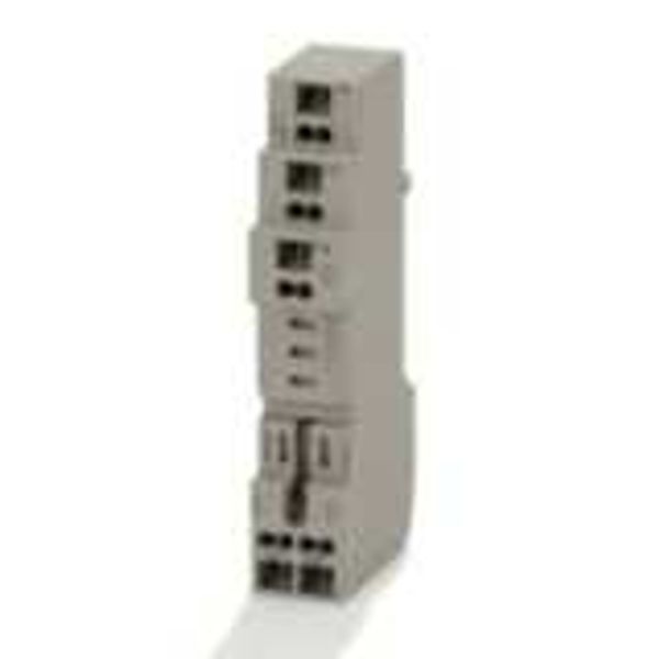 Socket, DIN rail/surface mounting, 5-pin, screwless terminals image 1