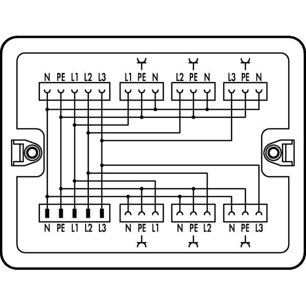 Distribution box Three-phase to single-phase current (400 V/230 V) 1 i image 1