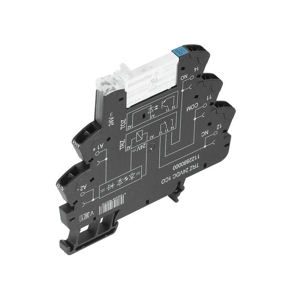 Relay module, 12 V DC ±20 %, Green LED, Free-wheeling diode, Reverse p image 1
