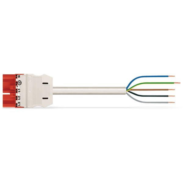 pre-assembled connecting cable;Eca;Plug/open-ended;red image 2