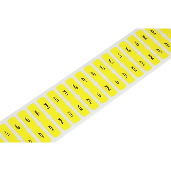 Labels for Smart Printer permanent adhesive yellow image 1