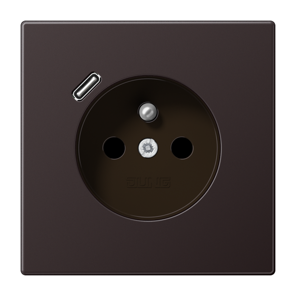 Socket fren/belg with USB type C AL1520F-18CD image 1