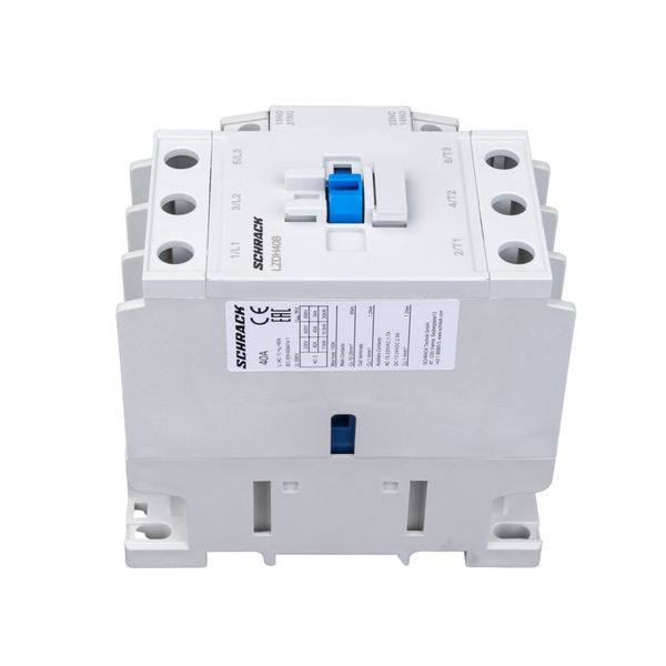 Contactor 3-pole, CUBICO High, 18,5kW, 40A, 1NO+1NC, 230VAC image 2