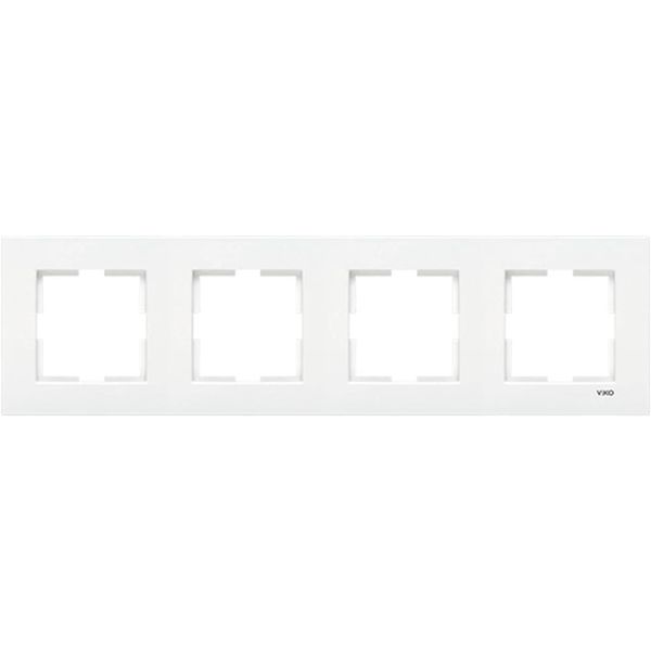 Karre Accessory White Four Gang Frame image 1