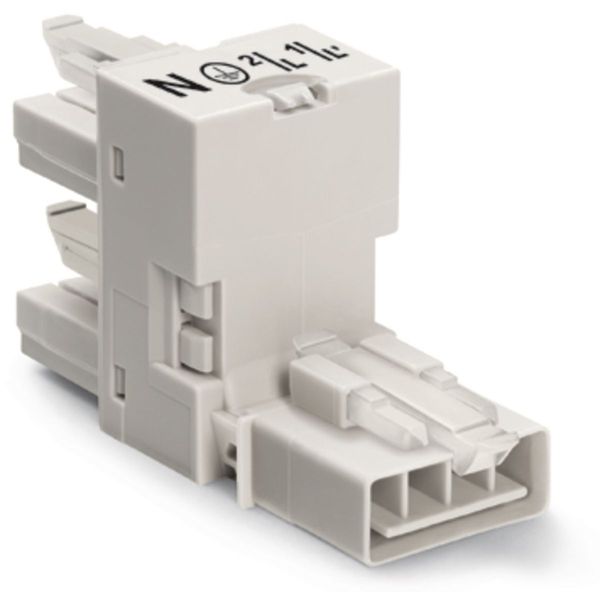 h-distribution connector 4-pole Cod. A white image 2