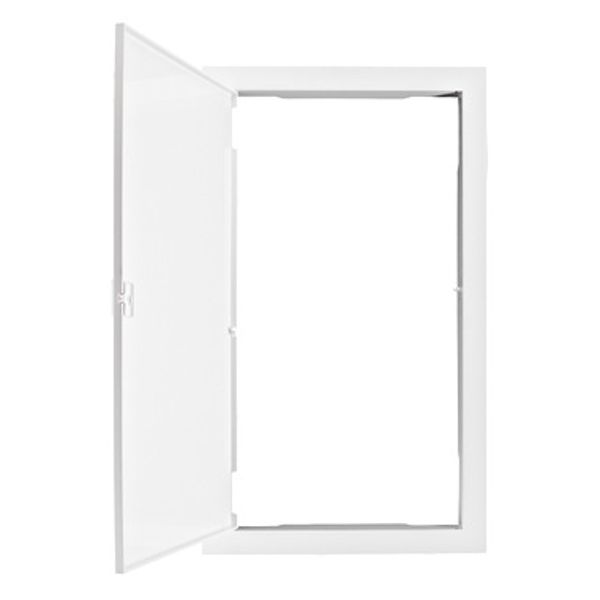 Plastic frame for BK085, 3-rows, IP40, white door image 1