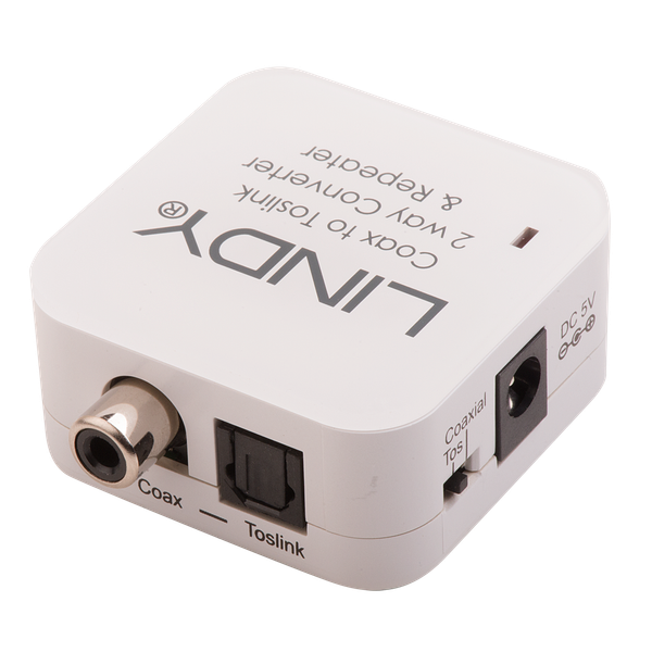 TosLink (Optical) and Coaxial Bi-directional Converter Bi-directionally convert SPDIF & TosLink (Optical) audio signals image 1