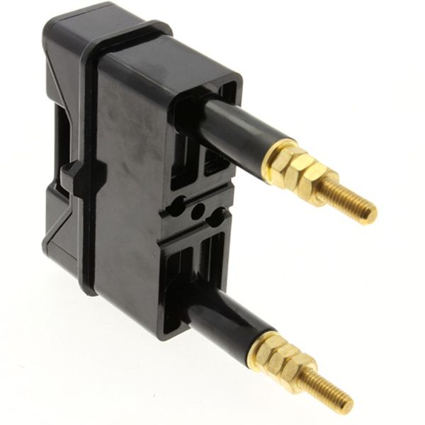 Fuse-holder, LV, 20 A, AC 690 V, BS88/A1, 1P, BS, back stud connected, black image 4