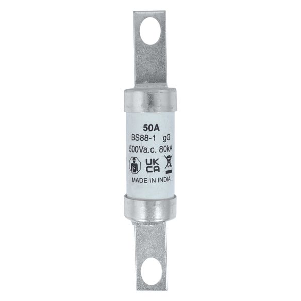 Fuse-link, low voltage, 50 A, AC 500 V, DC 250 V, BS88, 21 x 114 mm, gL/gG, BS image 6