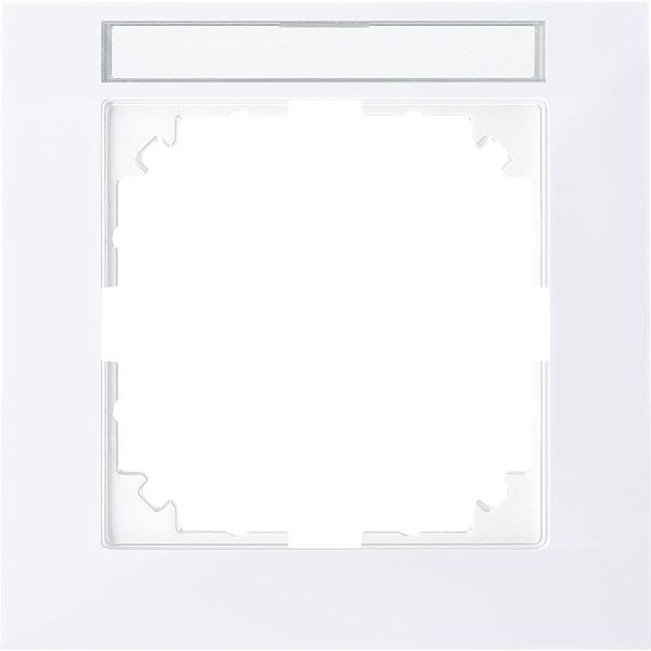 M-Pure frame, 1-fold with label holder, active white, M-Pure image 1