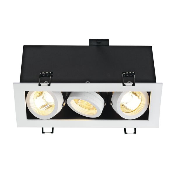 KADUX 3 GU10 Downlight, angular, matt white, max. 3x50W image 3