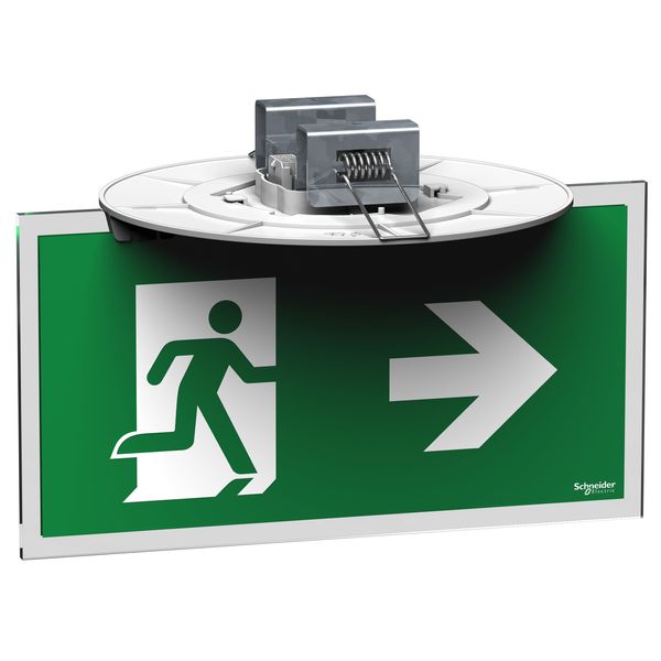 Exiway Smartbeam DiCube - emergency luminaire - flush - open area - 1.5 h image 1