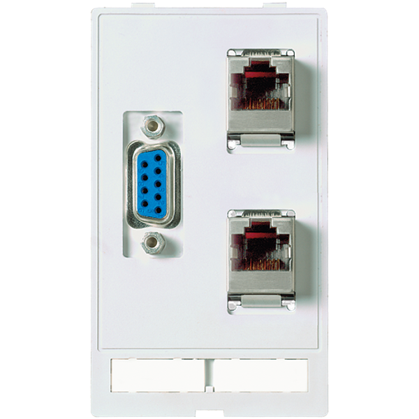 MODLINK MSDD DATA  INSERT 1×SUB-D9 female/male + 2×RJ45 image 1