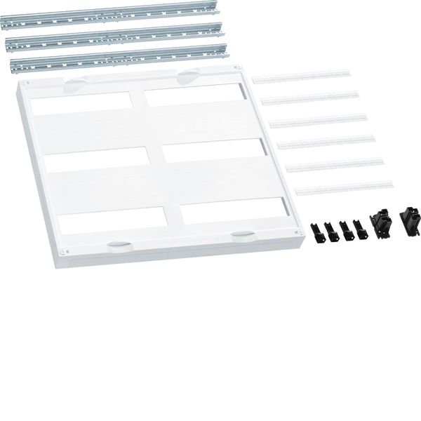 Assembly unit,universN,450x500mm,for modular devices, horizontal,6x12m image 1