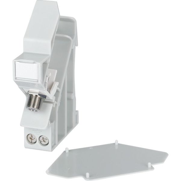 Coaxial data module for mounting rail, socket, insulated image 1