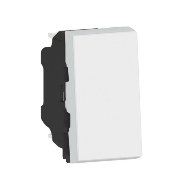 Illuminated switch or two-way switch with indicator Mosaic Easy-Led 10A 1 module - white image 1